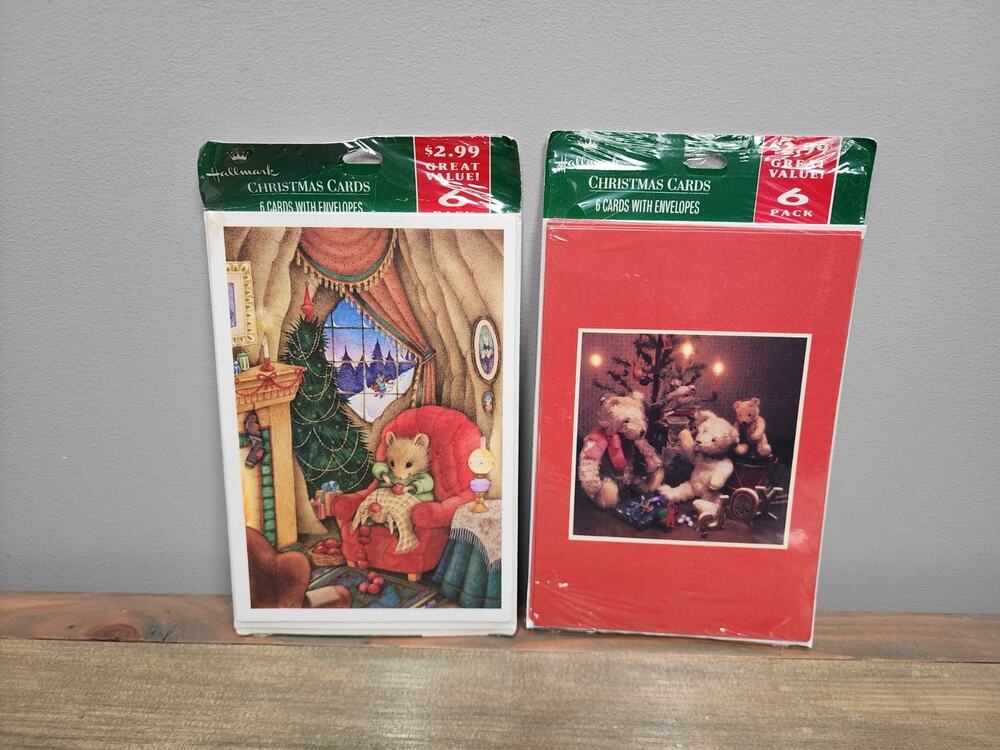 Hallmark Christmas Cards 6 Pack Lot Of 2